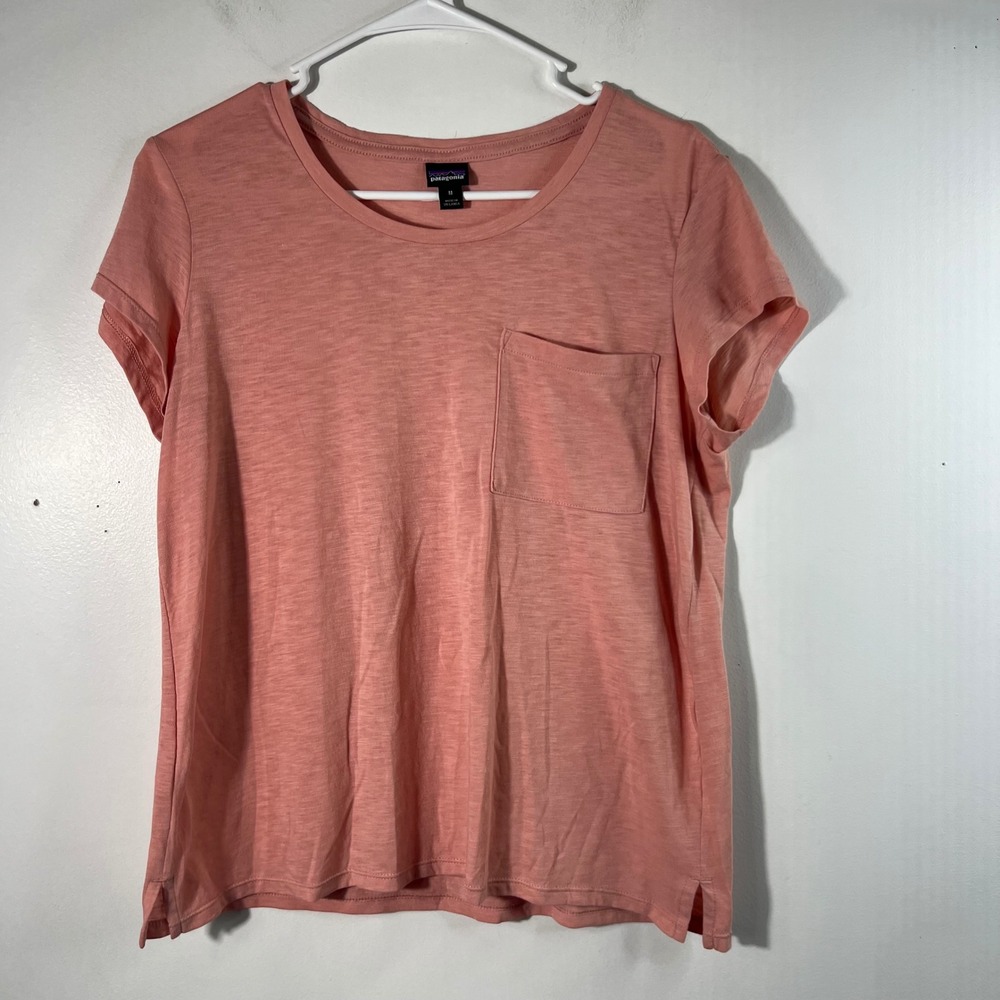 Mainstay Patagonia Pocket Tee Shirt Short Sleeve Orange M Pocket Style 52982